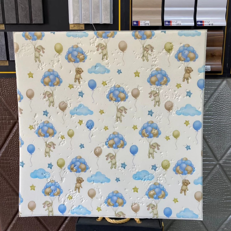 دیوارپوش فومی پشت چسبدار طرح کودک پتینه چاپی عروسکی 70در70 cm ضخامت 6میل (پس کرایه)