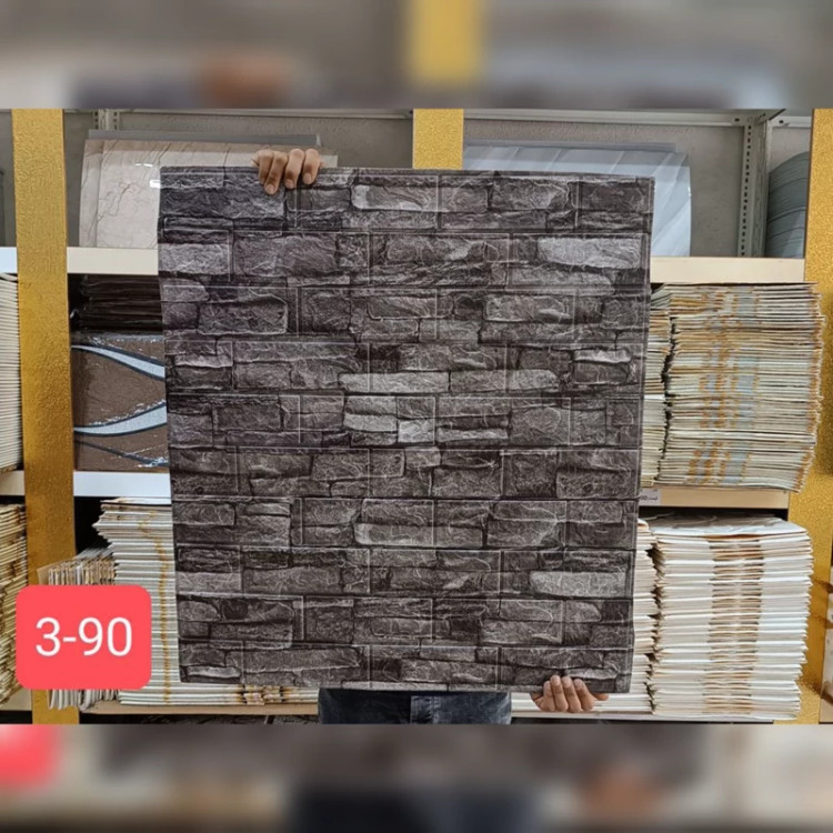 دیوارپوش فومی پشت چسبدار وارداتی کد 90-3 ابعاد 70در70 cm ضخامت 6میل (پس کرایه)