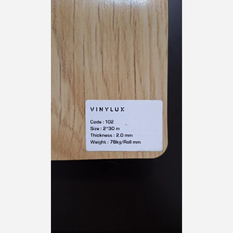 کفپوش پشت موکتی (نمدی) وینیلوکس وارداتی کد 102 عرض 2متر و ضخامت 2mm (پس کرایه)