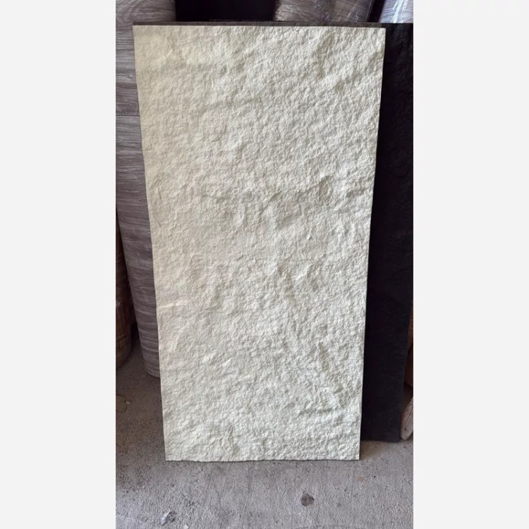 پنل صخره ای کرمی ابعاد 60در120 cm ضخامت 13میل (پس کرایه)