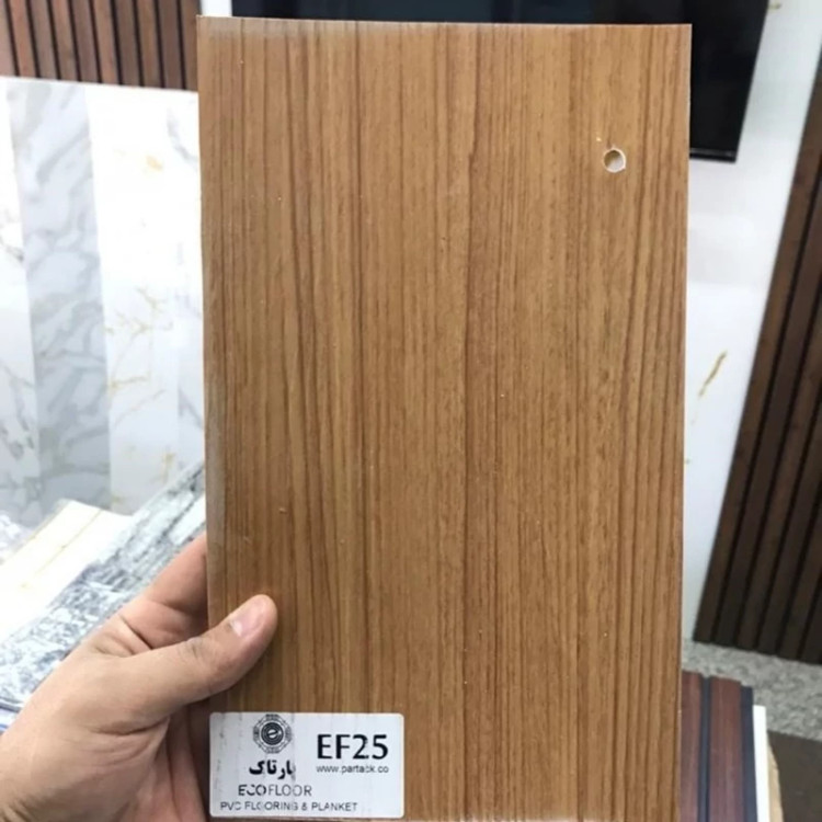 کفپوش PVCپشت چسبدار کد EF25 ابعاد 18در120 cm، ضخامت 2میل بسته شامل 3متر و88 سانتی مترمربع (پس کرایه)