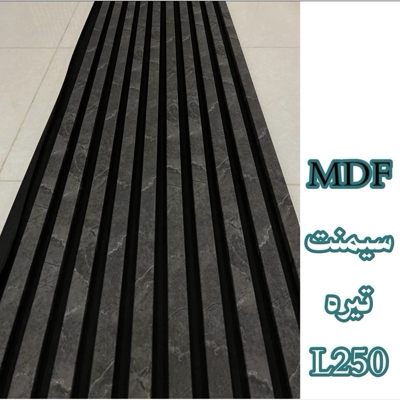 ترمووال فوم پنل سیمنت تیره کد L250، مغزMDF روکش PVC ابعاد50در280 cm (ارسال با باربری) (پس کرایه)
