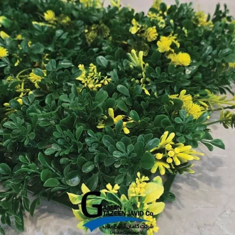 گرین وال زرد سبز ابعاد 30در40 cm، گامان (دیوار سبز)(پس کرایه)
