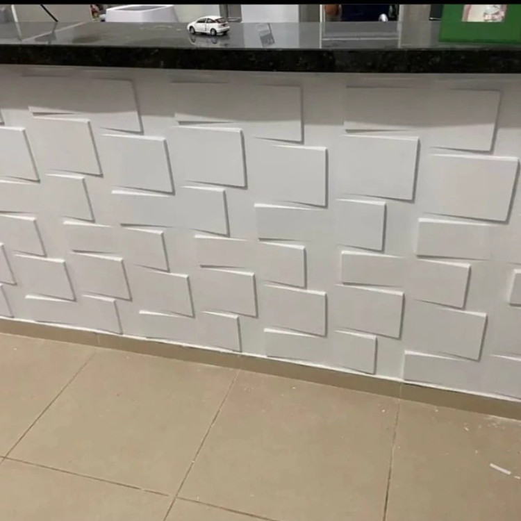دیوارپوش پلیمری 3d (کد 004) مستطیل کشیده ابعاد 50در50 cm (پس کرایه)