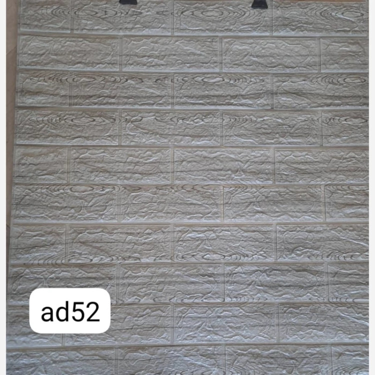 دیوارپوش فومی پشت چسبدار طرح چاپی آجر و چوب 70در77 cm ضخامت 6میل (پس کرایه)