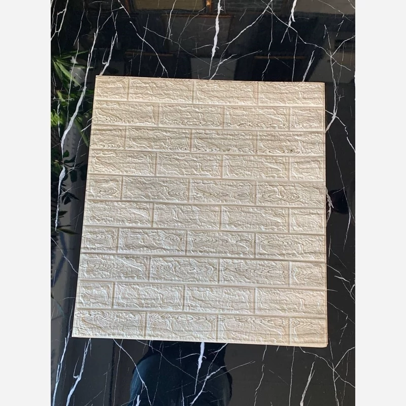 دیوارپوش فومی پشت چسبدار طرح چاپی آجر و چوب  70در77 cm ضخامت 6میل (پس کرایه)