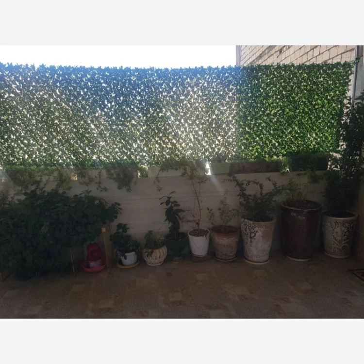 فنس برگی (ریحون) سبز و ارغوانی پرتراکم دهنه 5در5 رویال سبز (پس کرایه)
