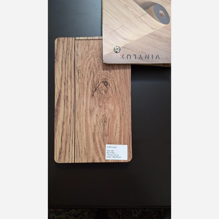 کفپوش پشت موکتی (نمدی) وینیلوکس وارداتی کد 103 عرض 2متر و ضخامت 2mm (پس کرایه)