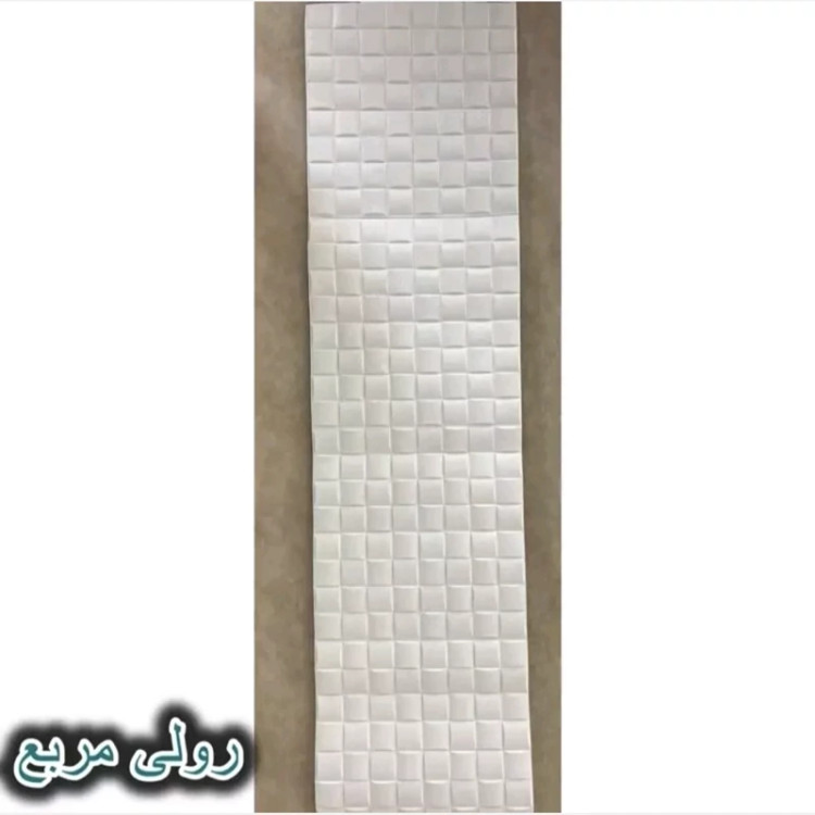 دیوارپوش فومی رولی مربع مشبک پشت چسبدار 70در280 cm، ضخامت 7میل (پس کرایه)