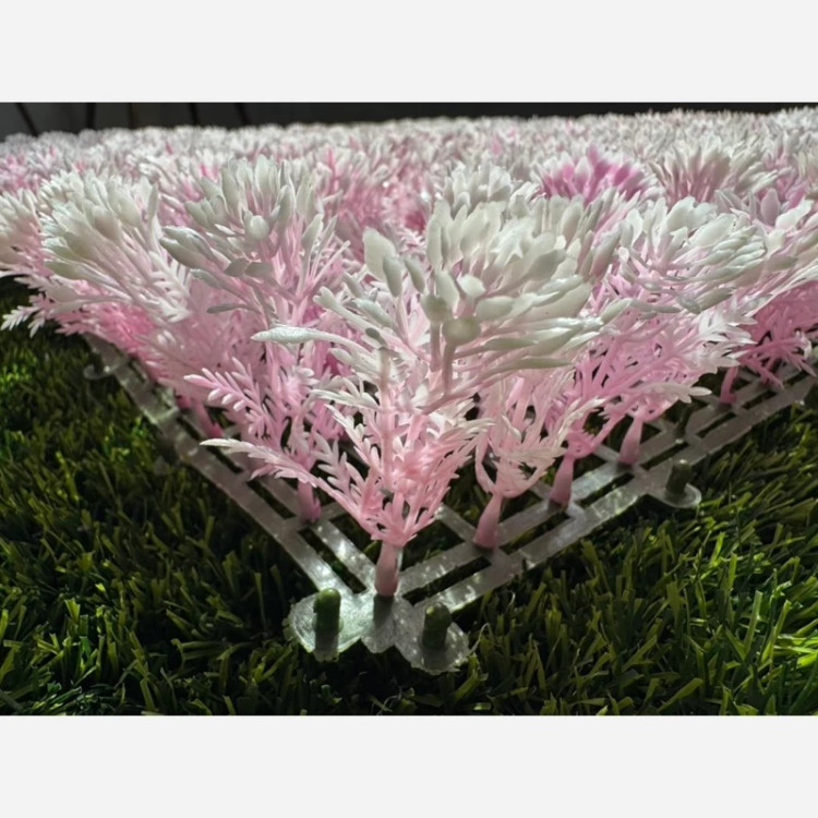 گرین وال (دیوار سبز) مینا صورتی سفید 50در50 cm (پس کرایه)
