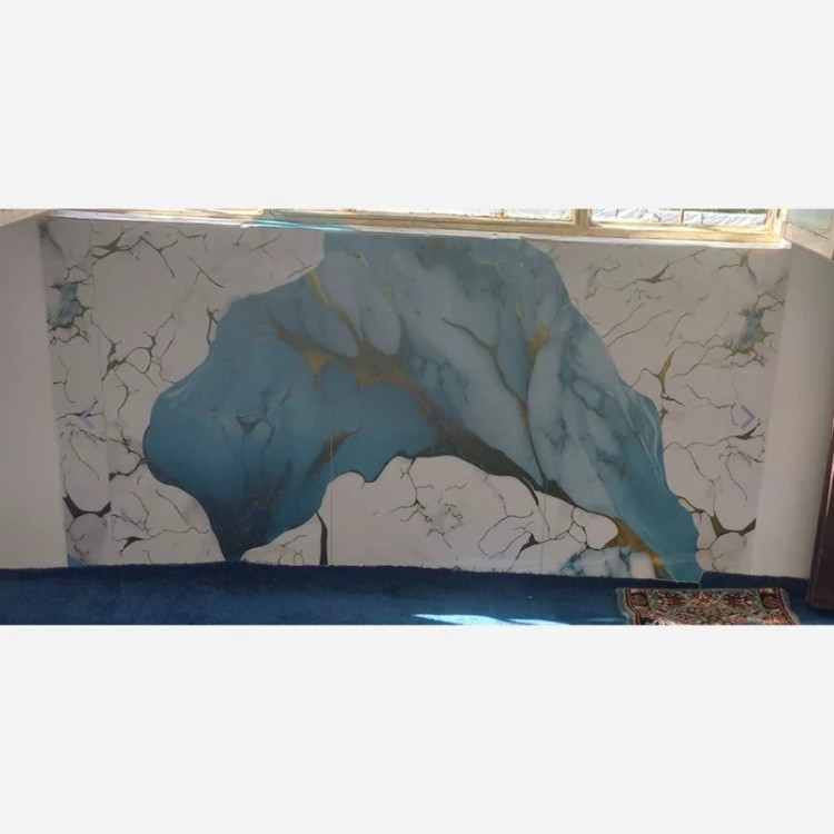 ماربل شیت طلاکوب کد 20112 ابعاد 122در280 cm ضخامت 2.5میل (پس کرایه)