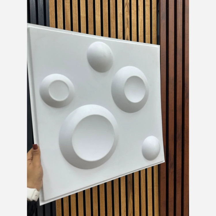 دیوارپوش پلیمری 3d (کد 007) ماه ابعاد 50در50 cm (پس کرایه)