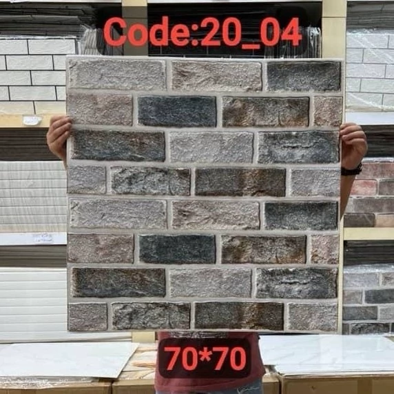 دیوارپوش فومی آجری پشت چسبدار وارداتی کد 04-20 ابعاد70در70 cm ضخامت 5میل (پس کرایه)