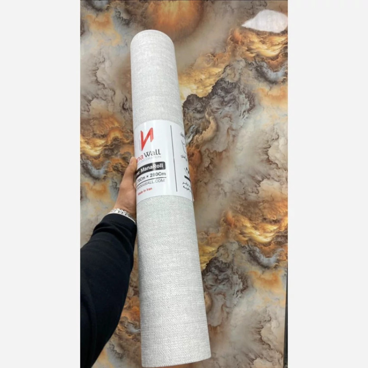 دیوارپوش رولی کنفی مانارول کدM1 ابعاد 70در280 cm (پسکرایه)