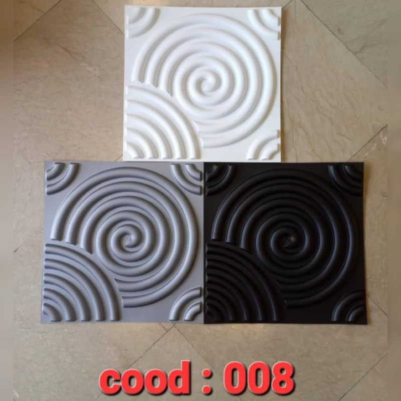 دیوارپوش پلیمری 3d (کد 008) یخ پشت ابعاد 50در50 cm (پس کرایه)
