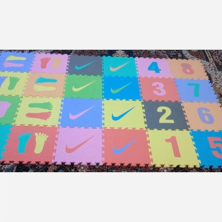 کفپوش تاتامی کودک ابعاد 25در25 cm (مدل دست و پا) بسته 8تایی (پس کرایه)