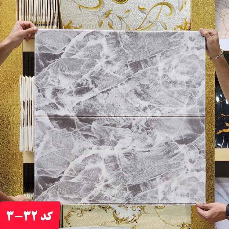 دیوارپوش فومی پشت چسبدار وارداتی کد 32-3 س 70در70 cm ضخامت 6میل