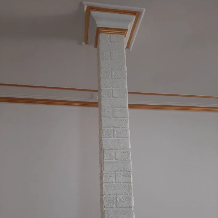 دیوارپوش فومی پشت چسبدار آجربهمنی وارداتی 70در77 cm، ضخامت 8میل (پس کرایه)