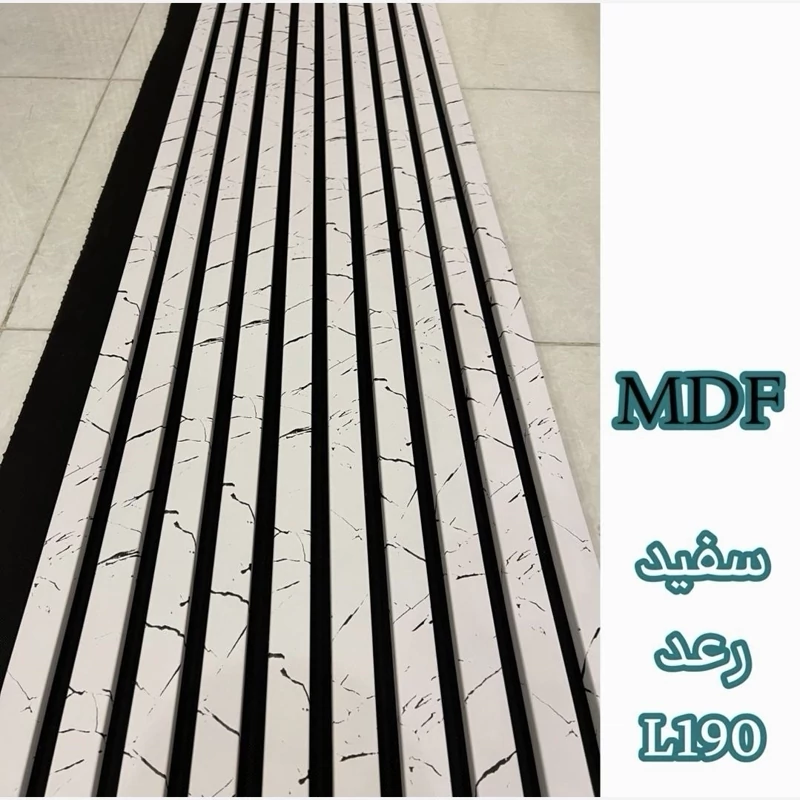 ترمووال فوم پنل سفید رعد کد L190، مغزMDF روکش PVC ابعاد50در280 cm (ارسال با باربری) (پس کرایه)