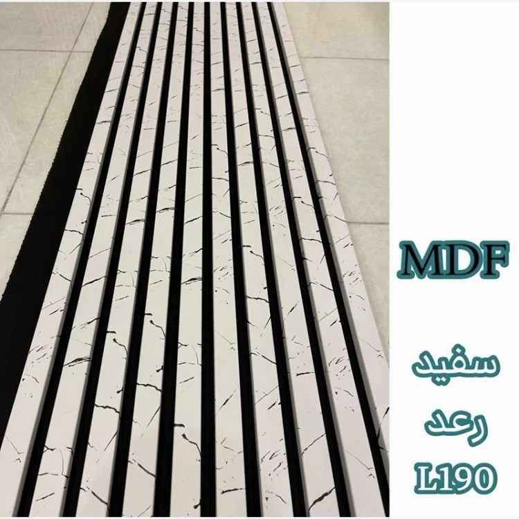 ترمووال فوم پنل سفید رعد کد L190، مغزMDF روکش PVC ابعاد50در280 cm (ارسال با باربری) (پس کرایه)