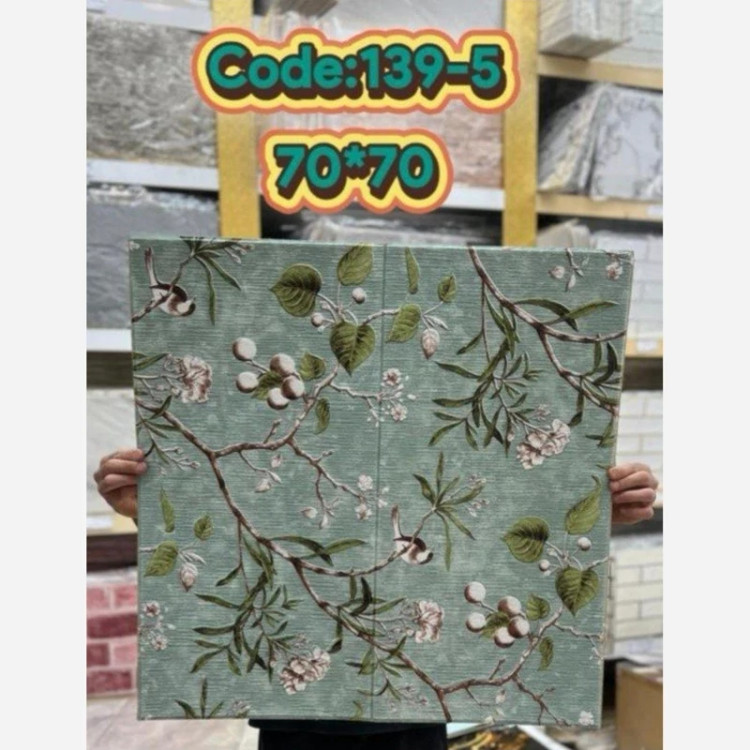 دیوارپوش فومی گل بهاری پشت چسبدار ابعاد 70در70 cm ضخامت 5میل (پس کرایه)