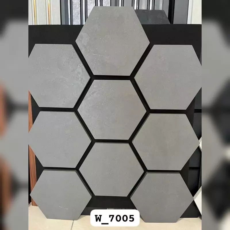 ترموود فوم پنل شش ضلعی (زنبوری) کد W-7005، مغزMDF روکش چوب طبیعی ابعاد 62در72 cm (ارسال پس کرایه)