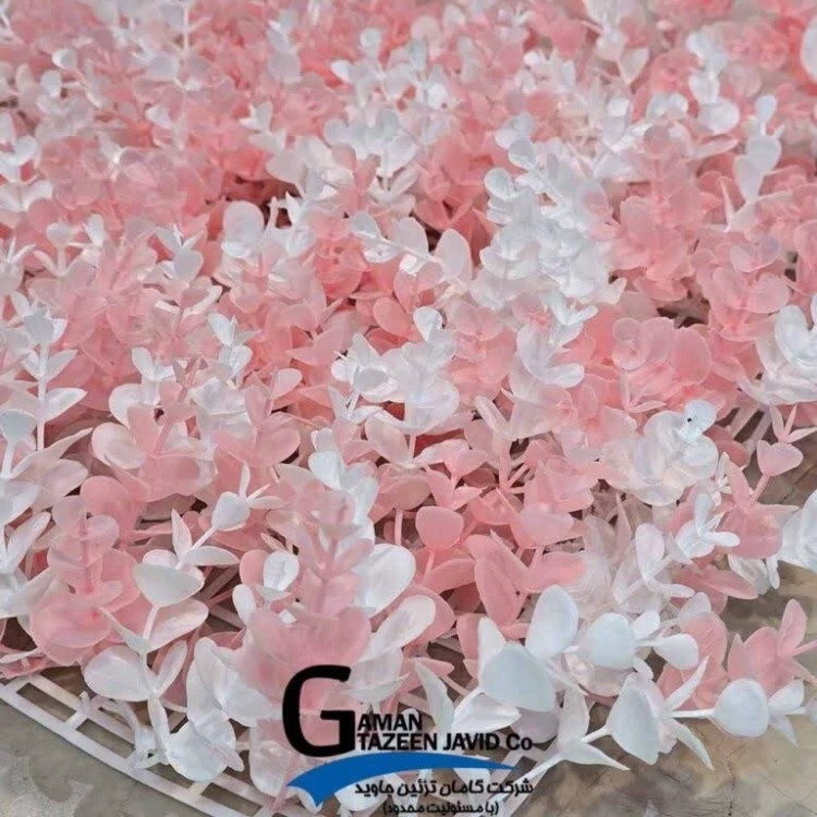 گرین وال سفید صورتی ابعاد 50در50 cm، گامان (دیوار سبز)(پس کرایه)