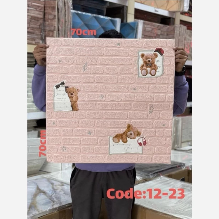 4رنگ دیوارپوش فومی اتاق کودک مدل خرس 70در70 cm ضخامت 5میل (پس کرایه)