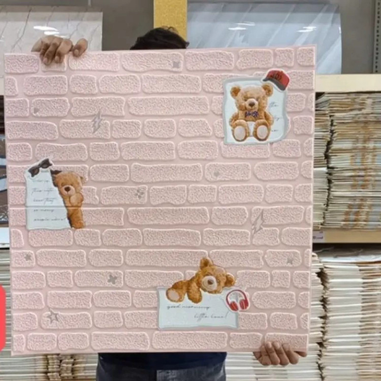 4رنگ دیوارپوش فومی اتاق کودک مدل خرس 70در70 cm ضخامت 5میل (پس کرایه)