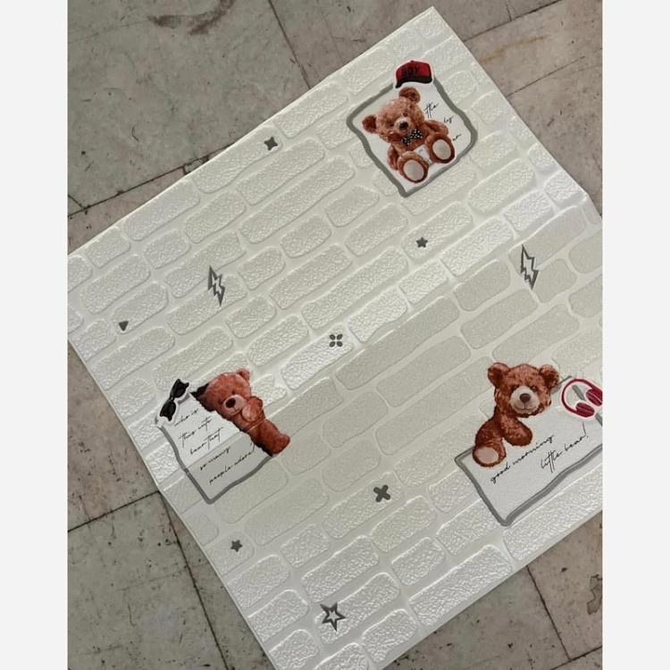 4رنگ دیوارپوش فومی اتاق کودک مدل خرس 70در70 cm ضخامت 5میل (پس کرایه)
