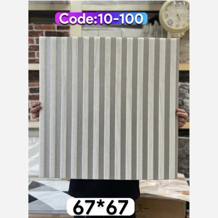 دیوارپوش فومی (ترموفوم) کد 100-10 پشت چسبدار وارداتی ابعاد67در67 cm، ضخامت 8میل (پس کرایه)