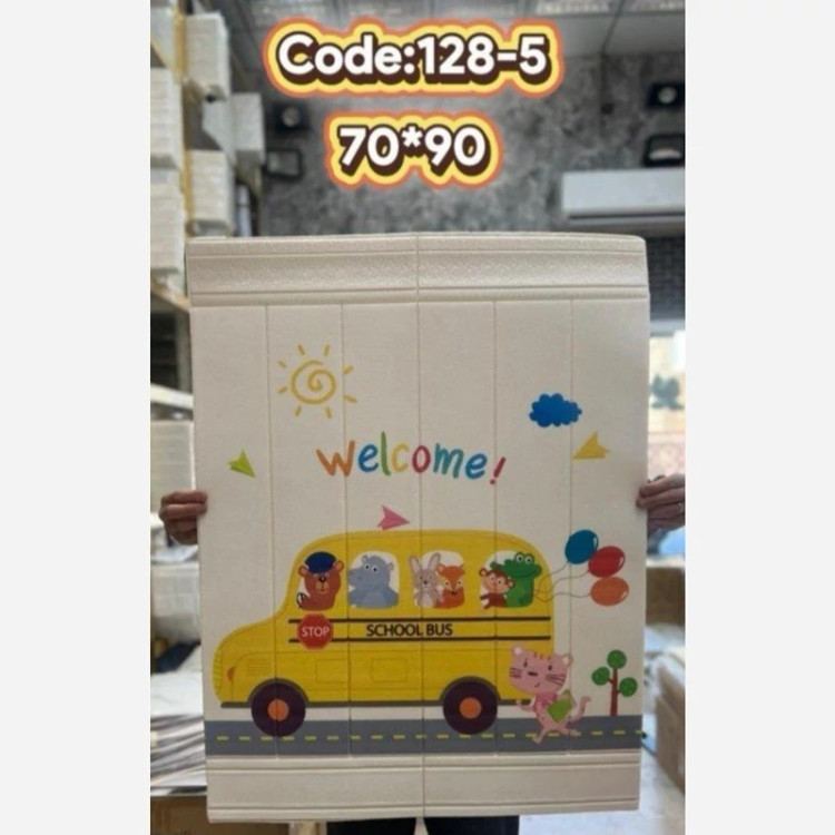 دیوارپوش فومی پشت چسبدار کودک وارداتی کد 5-128 ابعاد 70در90 cm ضخامت 5میل (پس کرایه)