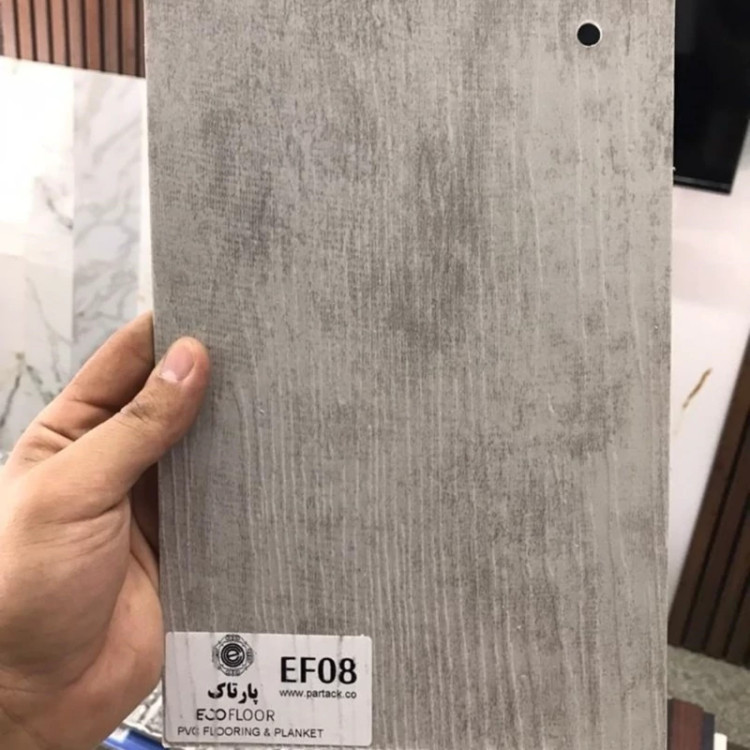 کفپوش PVCپشت چسبدار کد EF08 ابعاد 18در120 cm، ضخامت 2میل بسته شامل 3متر و88 سانتی مترمربع (پس کرایه)