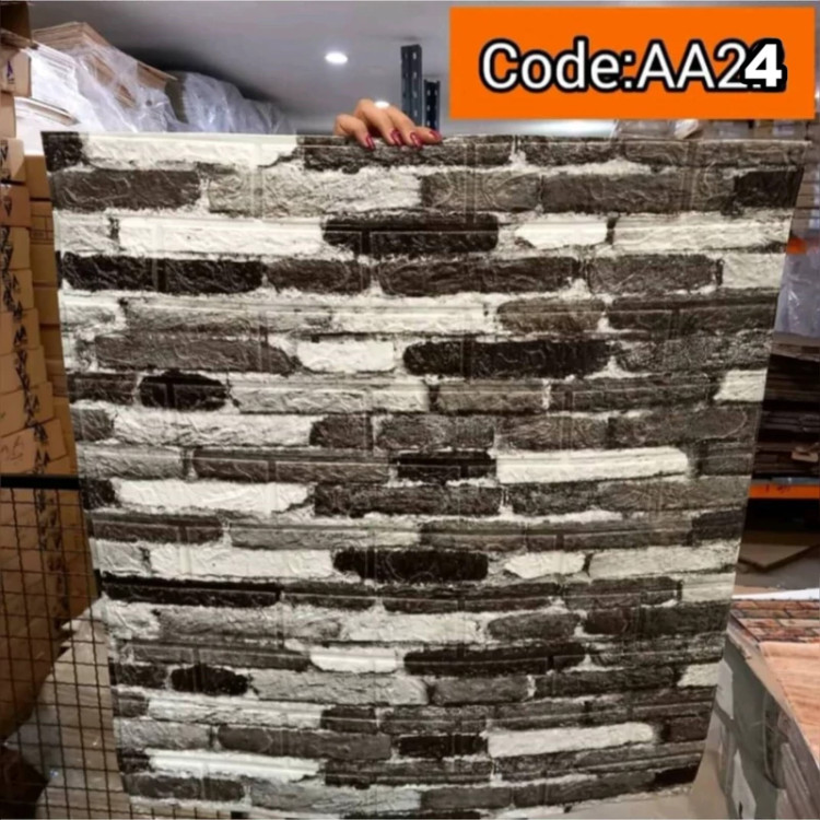 دیوارپوش فومی پشت چسبدار وارداتی کد AA-24 ابعاد70در70 cm ضخامت 5میل (پس کرایه)
