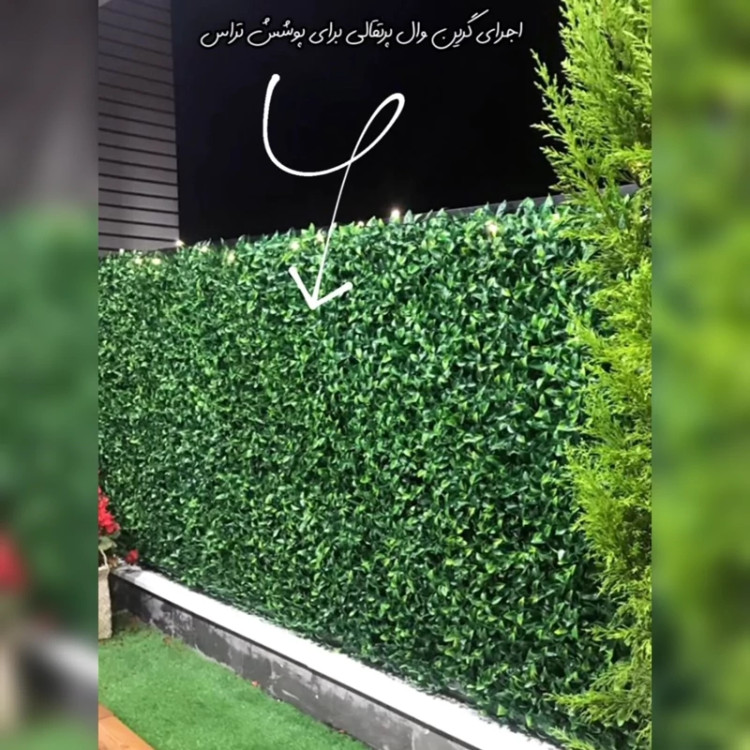 گرین وال پرتقالی پرتراکم (دیوار سبز) ابعاد 50در50 cm (پس کرایه)