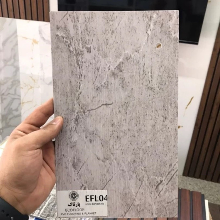 کفپوش PVCپشت چسبدار کد EF04 ابعاد 18در120 cm، ضخامت 2میل بسته شامل 3متر و88 سانتی مترمربع (پس کرایه)