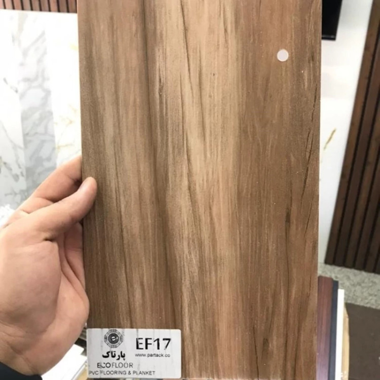 کفپوش PVCپشت چسبدار کد EF17 ابعاد 18در120 cm، ضخامت 2میل بسته شامل 3متر و88 سانتی مترمربع (پس کرایه)