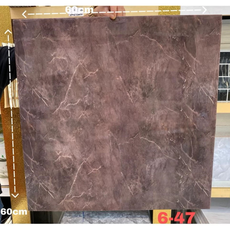 فوم ماربل کد 47-6 پشت چسبدار(سطح صاف) 60در60 cm ضخامت 2میل