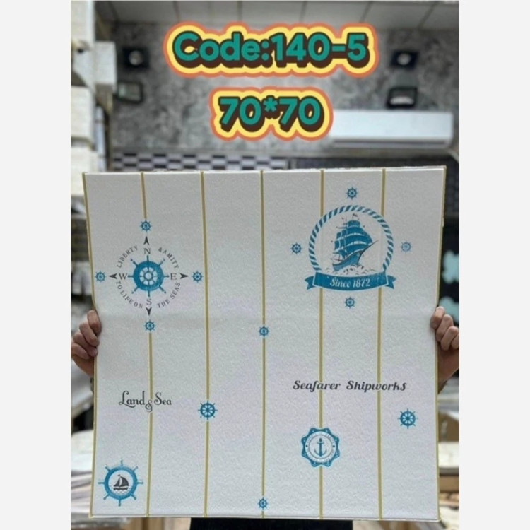 دیوارپوش فومی پشت چسبدار وارداتی کد 5-140 ابعاد70در70 cm ضخامت 5میل(پس کرایه)