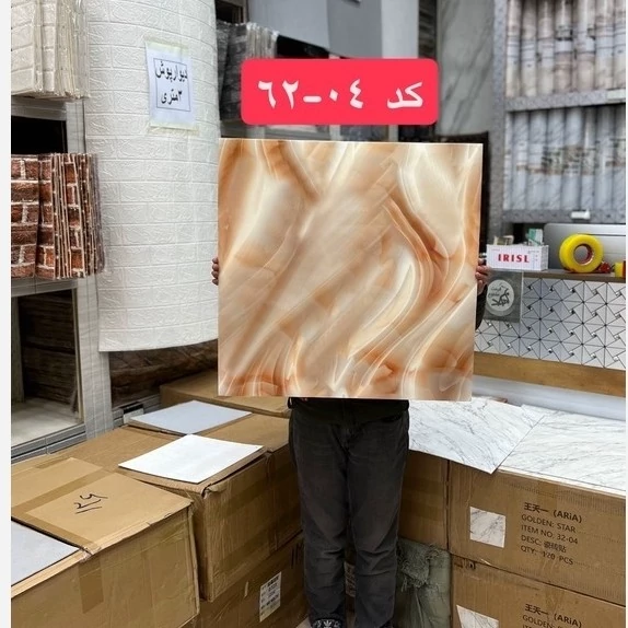 دیوار پوش فوم ماربل کد 04-62 ماربلشیت پشت چسبدار 60در60 (پسکرایه)