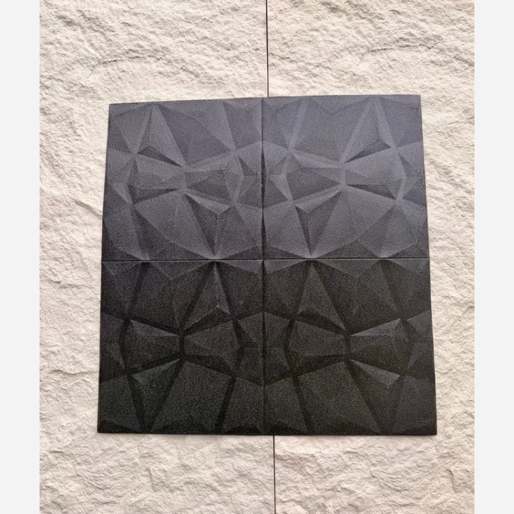 دیوارپوش فومی پشت چسبدار وارداتی کریستالی مشکی ابعاد 70در70 cm ضخامت 8میل (پس کرایه)