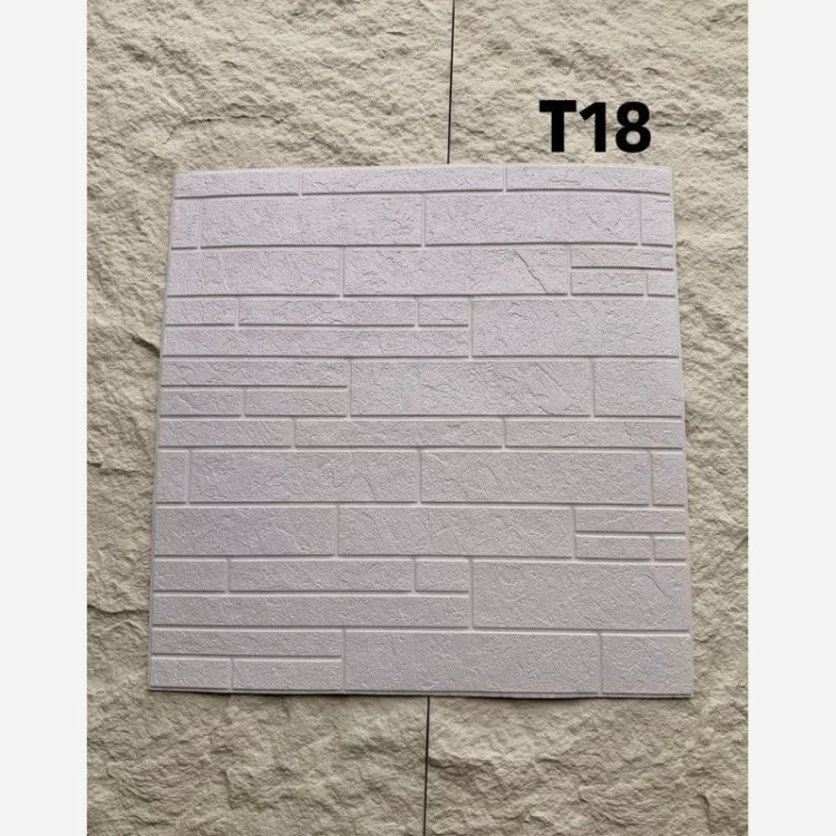 دیوارپوش فومی پشت چسبدار وارداتی کد T18 ابعاد 70در70 cm ضخامت 6میل (پس کرایه)