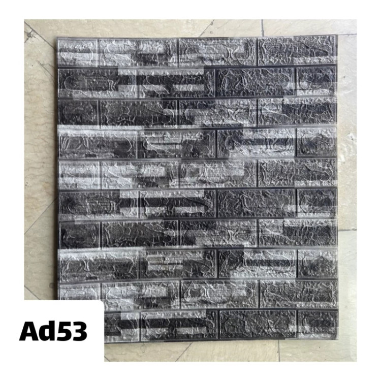 دیوارپوش فومی آجری پشت چسبدار وارداتی کد AD53 ابعاد 70در77 cm ضخامت 5میل (پس کرایه)
