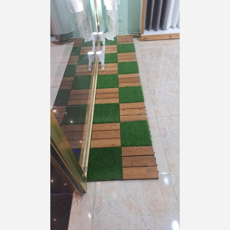بسته 21تایی تایل چوب ترموود 3تکه ای 12میل ساده ابعاد30در30 cm (پس کرایه)
