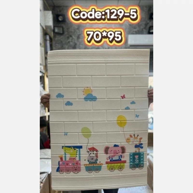 دیوارپوش فومی پشت چسبدار کودک وارداتی کد 5-129 ابعاد 70در90 cm ضخامت 5میل (پس کرایه)