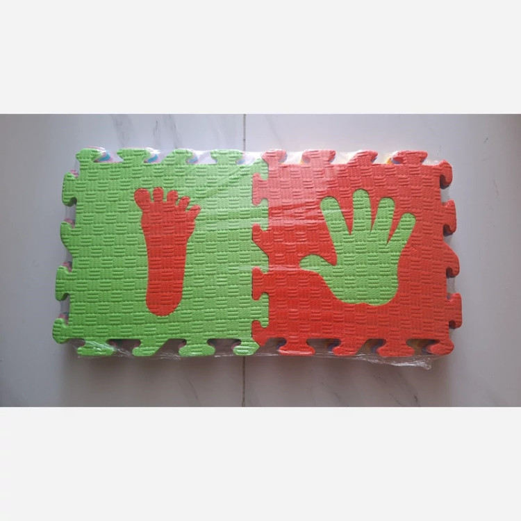 کفپوش تاتامی کودک ابعاد 25در25 cm (مدل دست و پا) بسته 8تایی (پس کرایه)