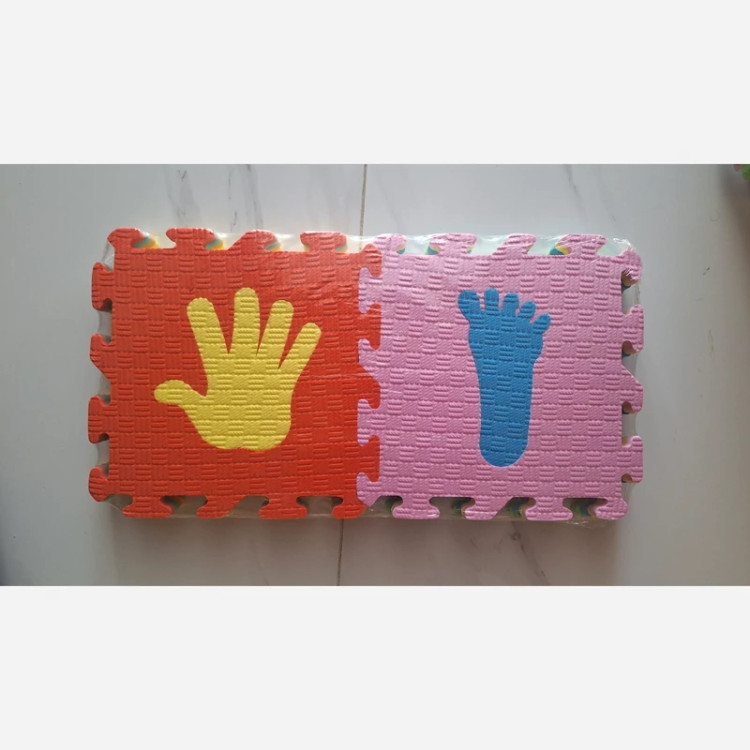 کفپوش تاتامی کودک ابعاد 25در25 cm (مدل دست و پا) بسته 8تایی (پس کرایه)