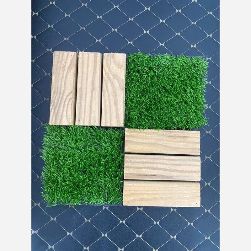 تایل ترموچمن 19میل مربع چمن ابعاد 30در30 ضدآب (پسکرایه)