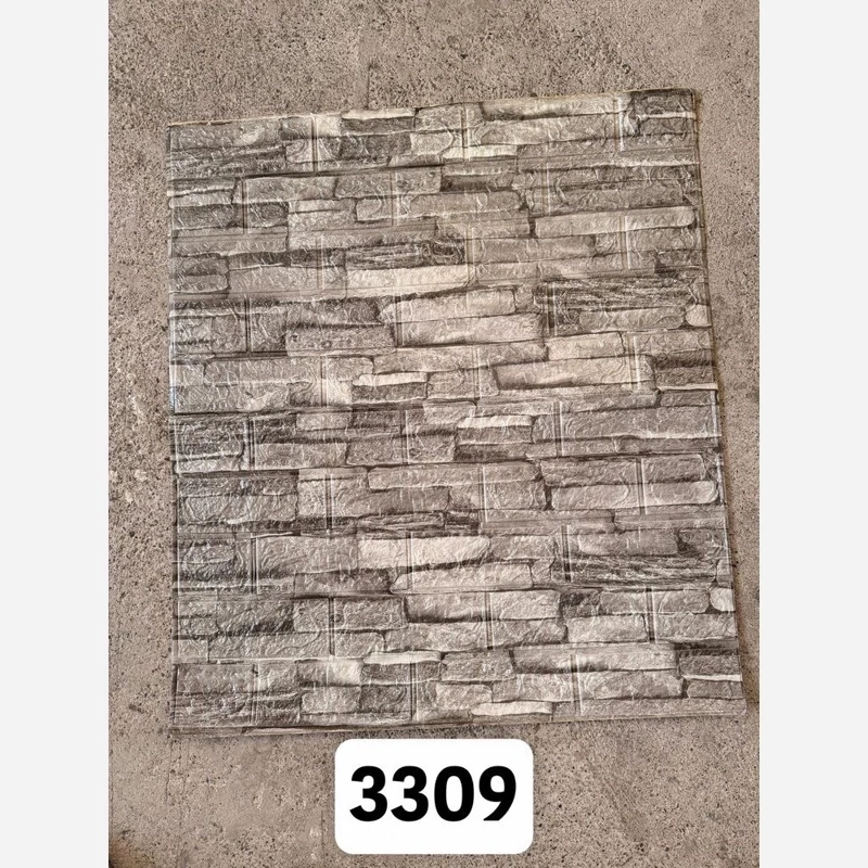 دیوارپوش فومی پشت چسبدار وارداتی آجری کد 3309 ابعاد 70در70 cm ضخامت 3میل (پس کرایه)