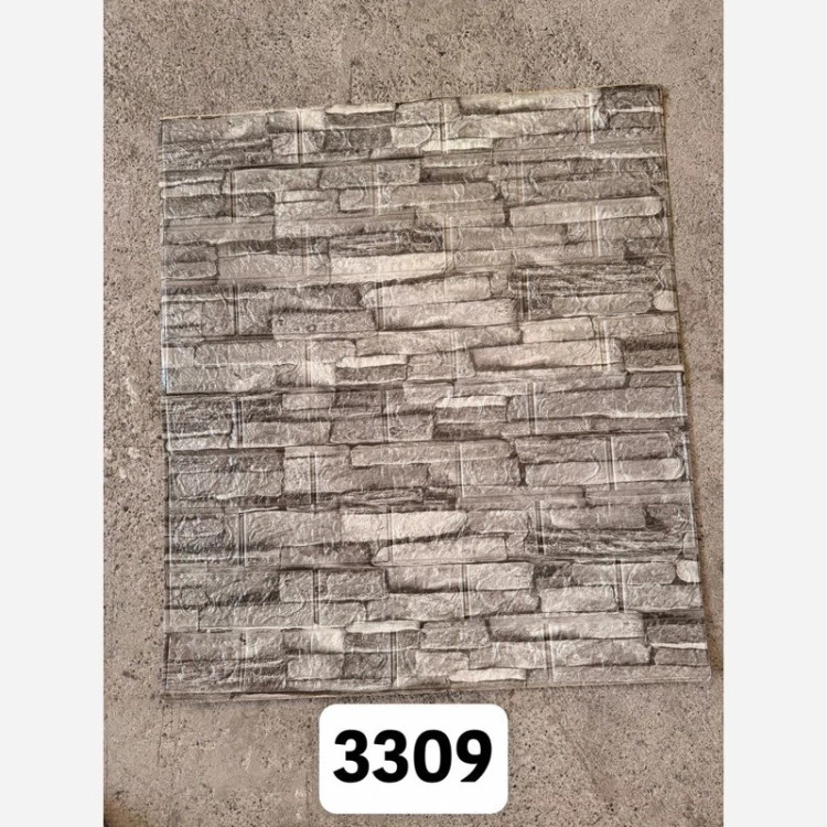 دیوارپوش فومی پشت چسبدار وارداتی آجری کد 3309 ابعاد 70در70 cm ضخامت 3میل (پس کرایه)
